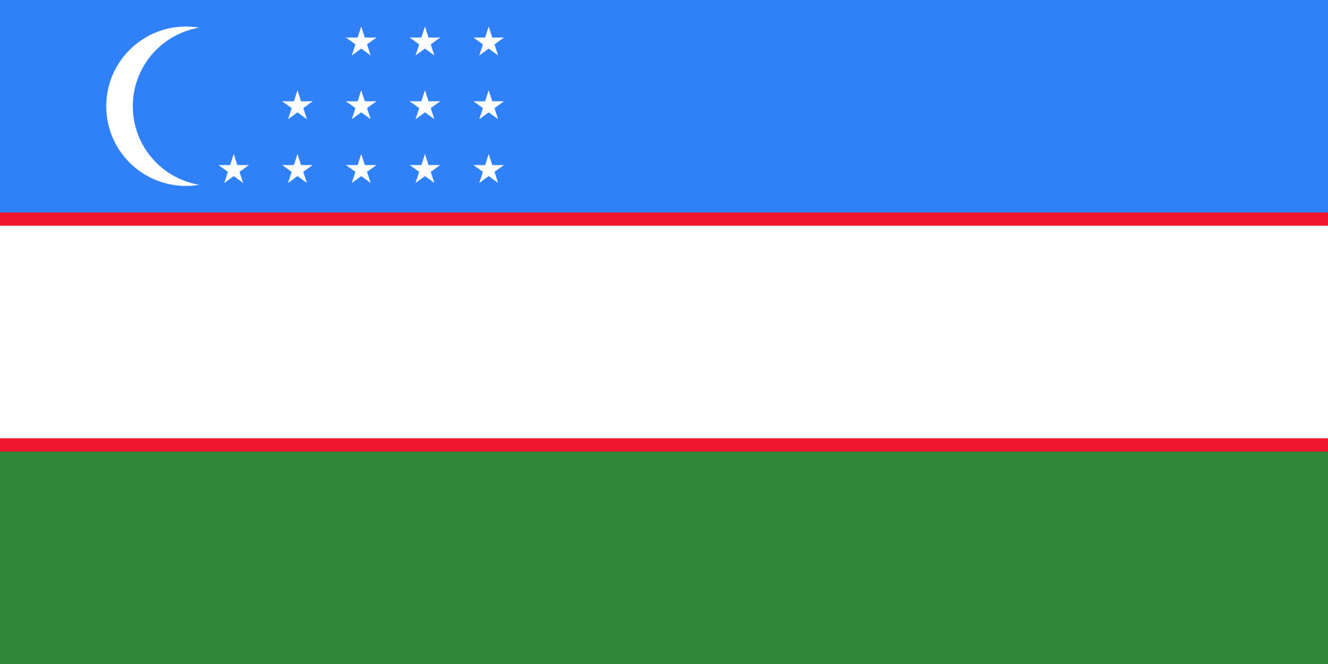 STÁTNÍ VLAJKA UZBEKISTÁNU