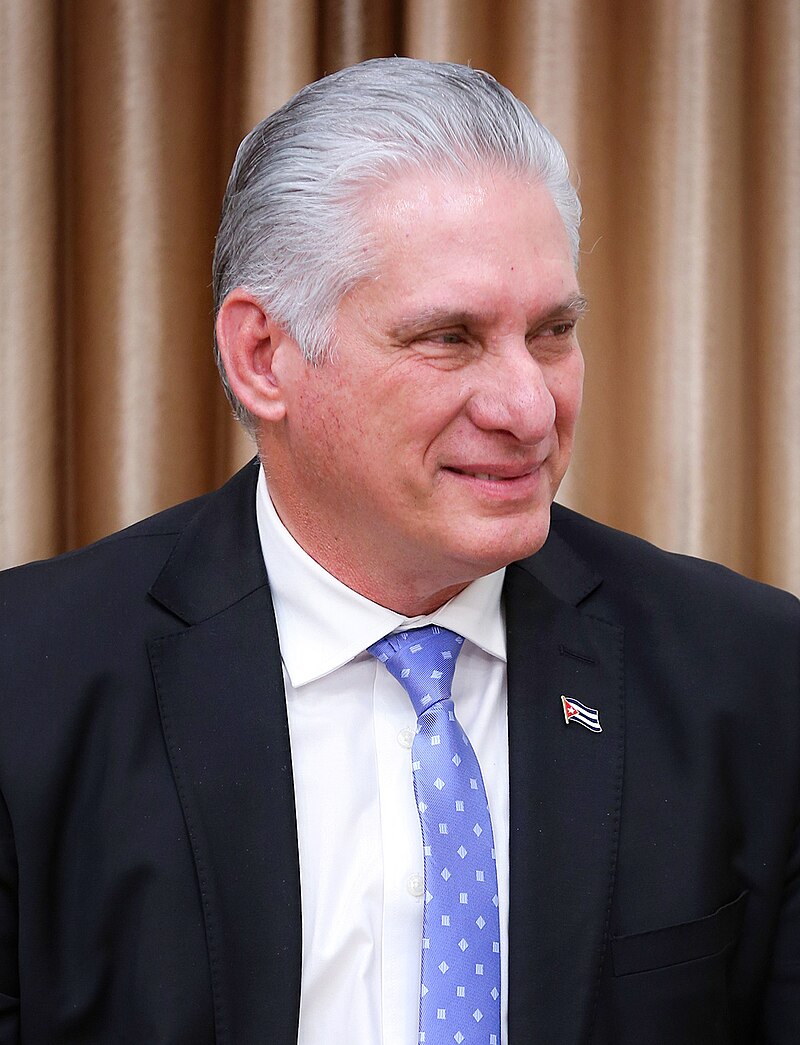 kubánský prezident Miguel Díaz-Canel